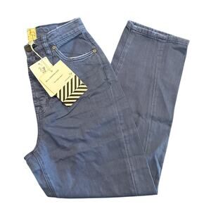 NWT Free People x Sandrine Rose College Blue Relaxed Pants Size 26